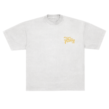 Camiseta MQOT Tour Logo Amarelo Off White