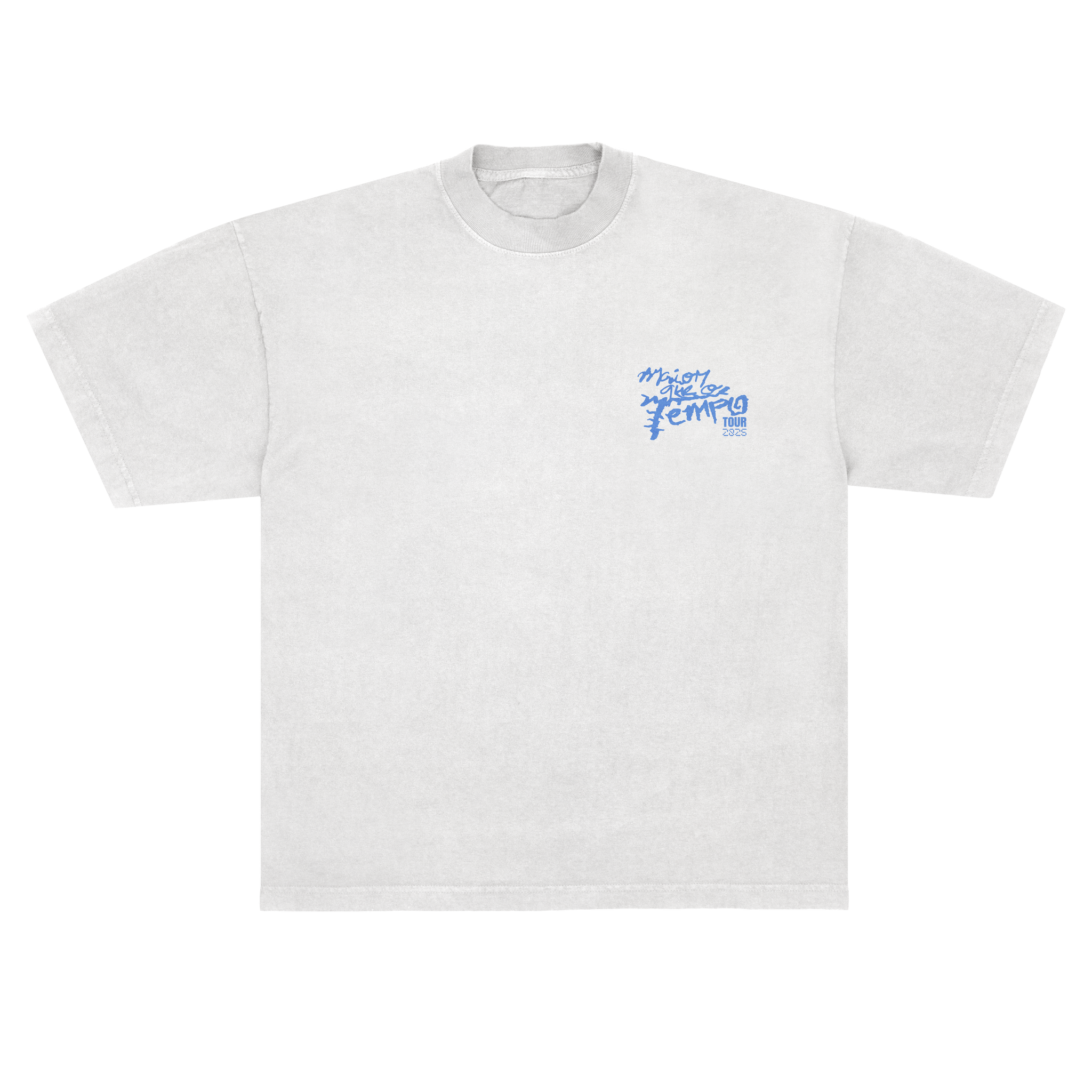 Camiseta MQOT Tour Logo Azul Off White