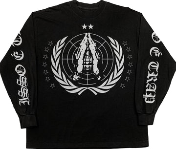 Camiseta Manga Longa Preta WARZONE - BRANDÃO Merch Oficial