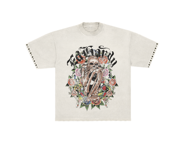 Ed Hardy x Matuê "Garden Of Bones" Camiseta Off White