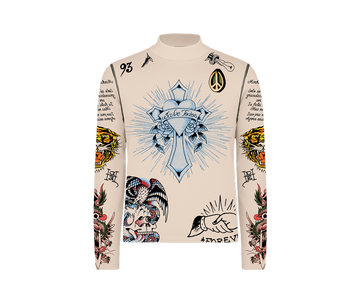 Tule Masculino Bege "Tattooed Skin 2" Ed Hardy x Matuê