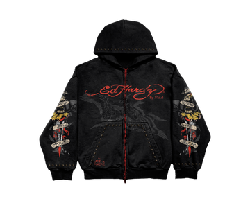 Ed Hardy x Matuê "By Matuê" Moletom Zip Up Preto